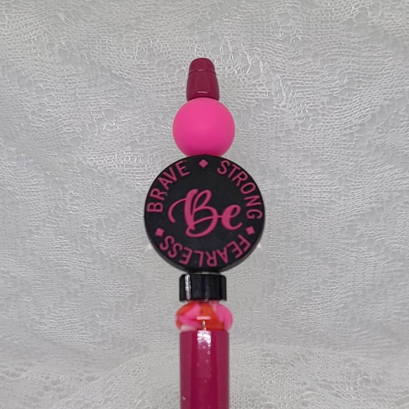 Be Brave Be Strong Be Fearless Beaded Pens