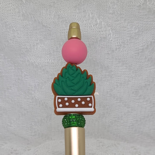 Succulent Lovers Beaded Pen