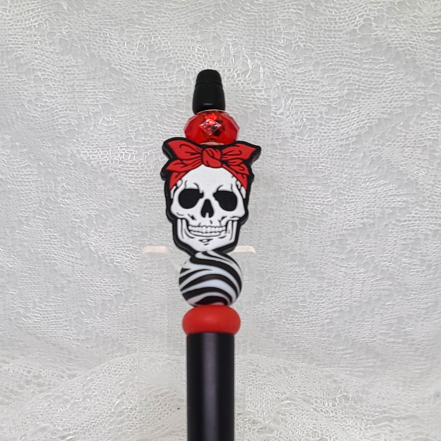 Mama Skull Beaded Pen