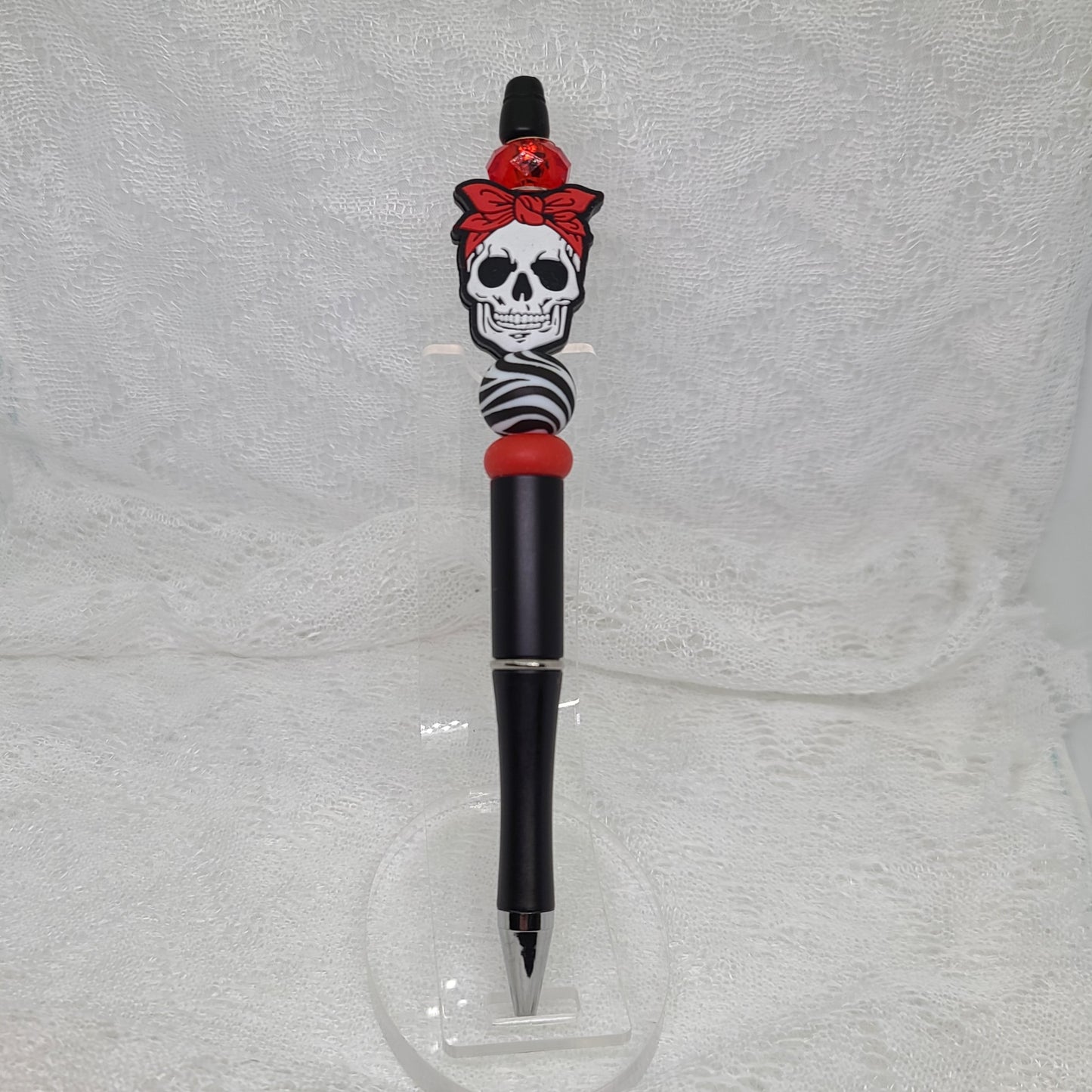 Mama Skull Beaded Pen