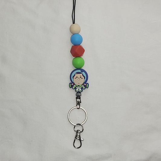 Space Man Lanyard Keychains